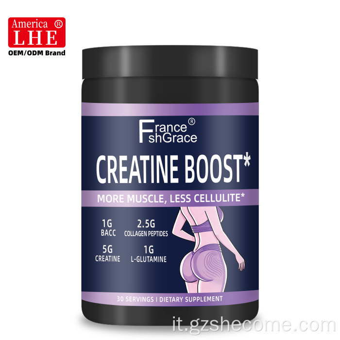 La creatina boost in polvere supporta la forza post-allenamento